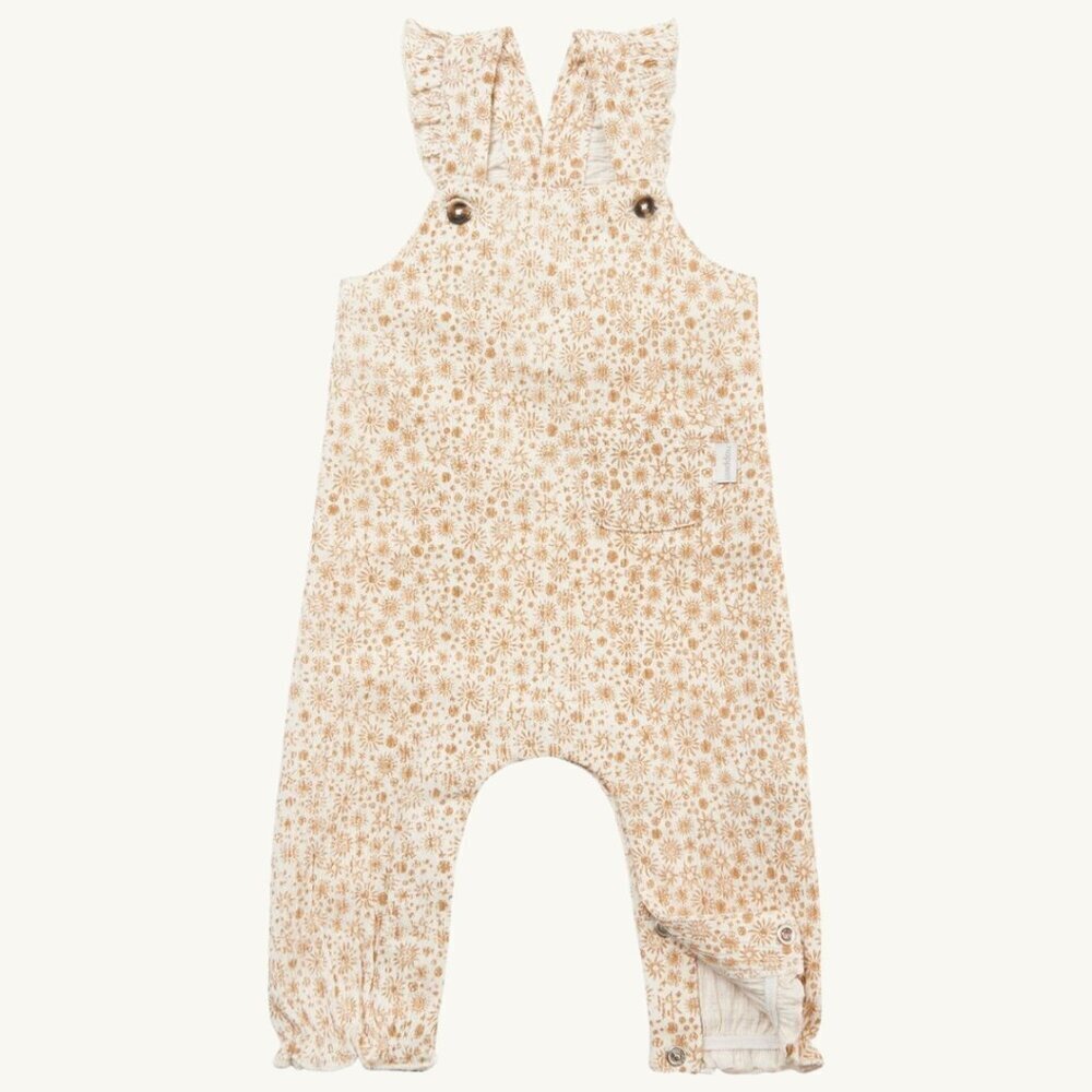 NWT - Organic cute overalls for baby girl​​​​​
